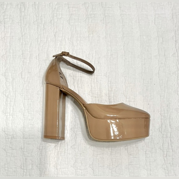 NEW STEVE MADDEN- Madden Girl Platform Pump in Dark Nude - Picture 8 of 13
